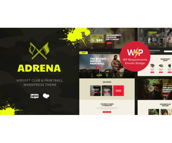 Adrena - Шаблон Wordpress  WooCommerce