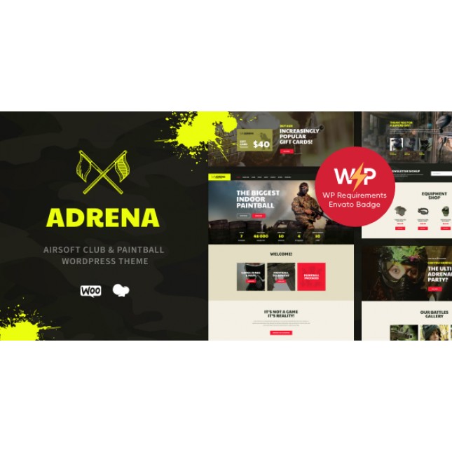 Adrena - Шаблон Wordpress  WooCommerce